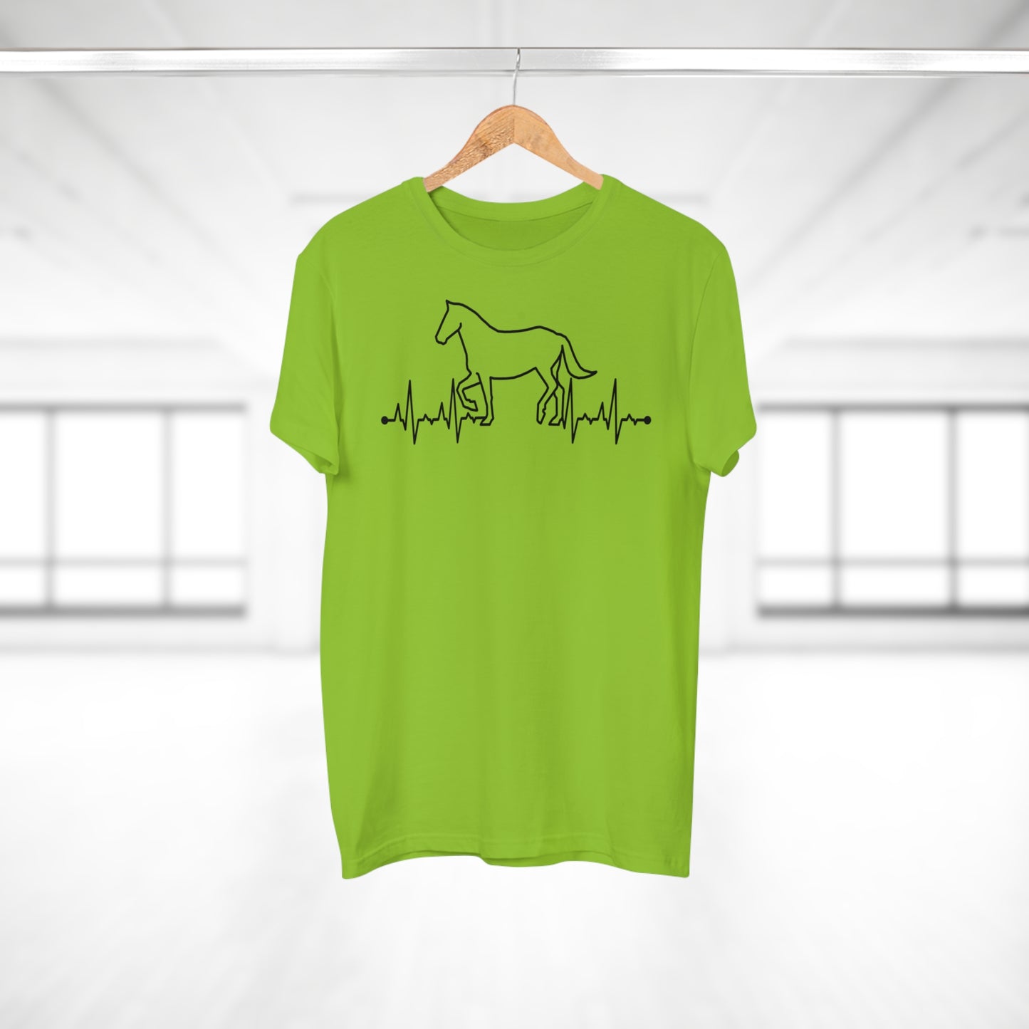 Herzschlag EKG Pferd T-Shirt