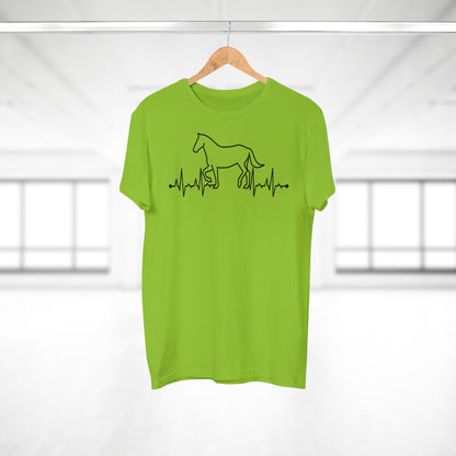 Herzschlag EKG Pferd T-Shirt