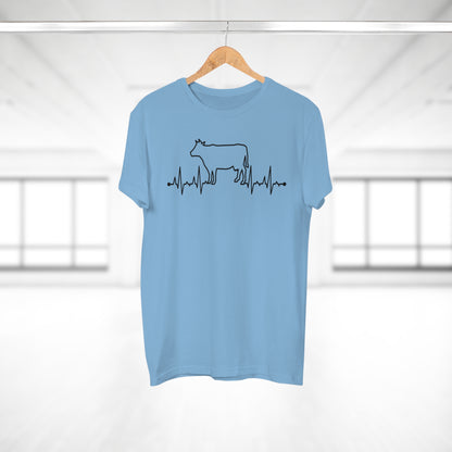 Herzschlag EKG Kuh T-Shirt