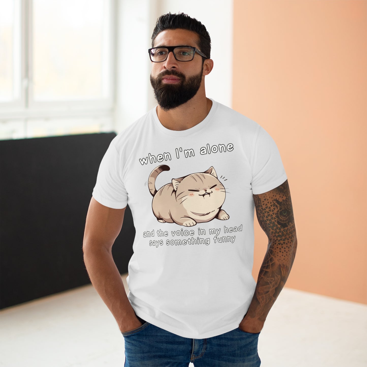 Wenn ich alleine bin Katze T-Shirt