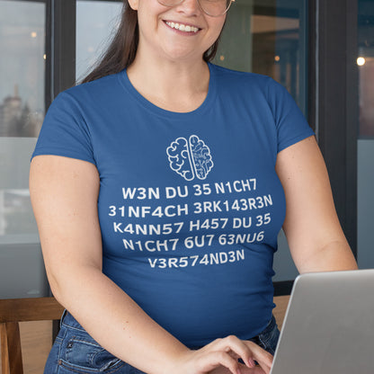 Leetspeak Spruch T-Shirt