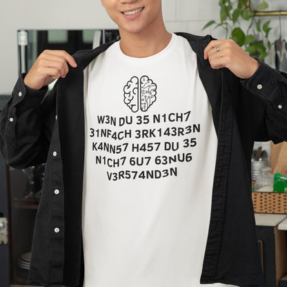 Leetspeak Spruch T-Shirt