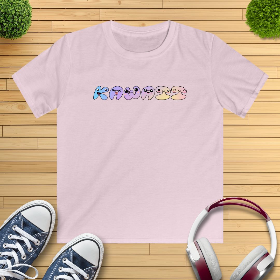 Kawaii Schriftzug Kinder T-Shirt