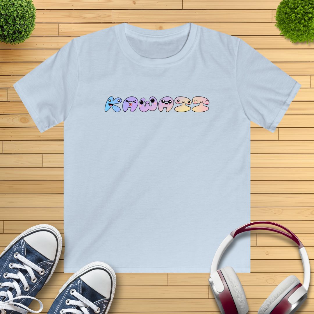 Kawaii Schriftzug Kinder T-Shirt