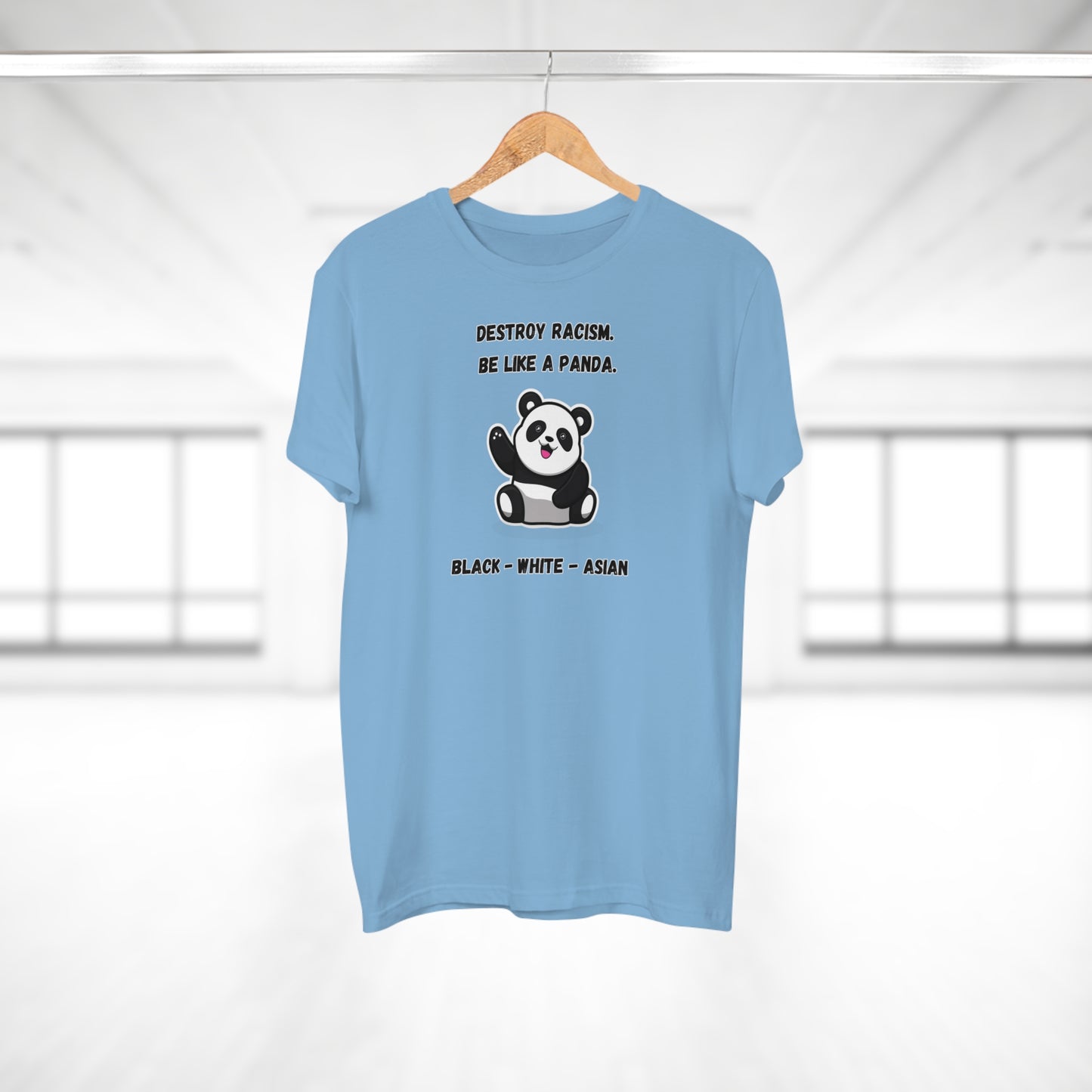 Panda Destroys Racism T-Shirt