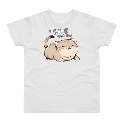 I BITE -pet me Katze T-Shirt