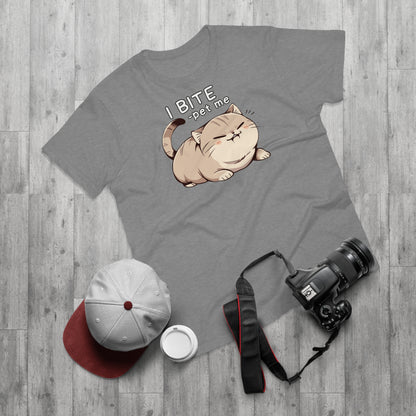 I BITE -pet me Katze T-Shirt