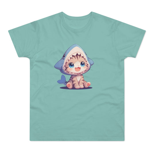 Kitten im Hai Kostüm T-shirt
