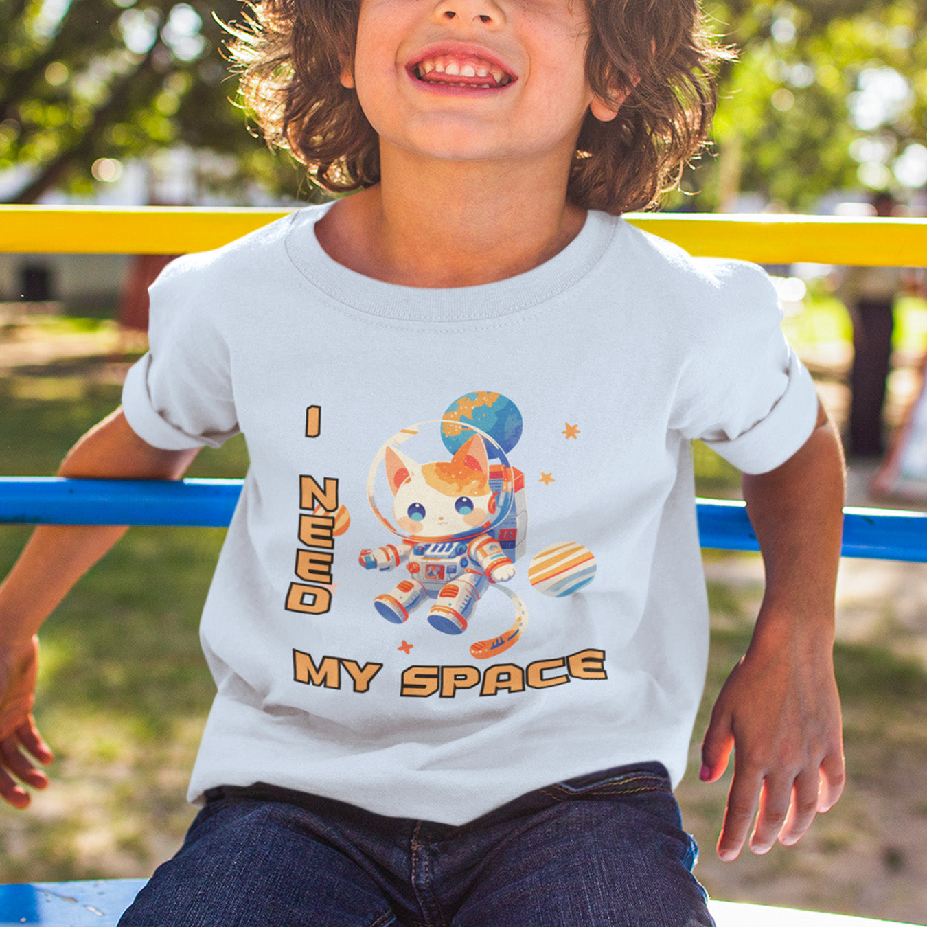 Katze I need my space Kinder T-Shirt