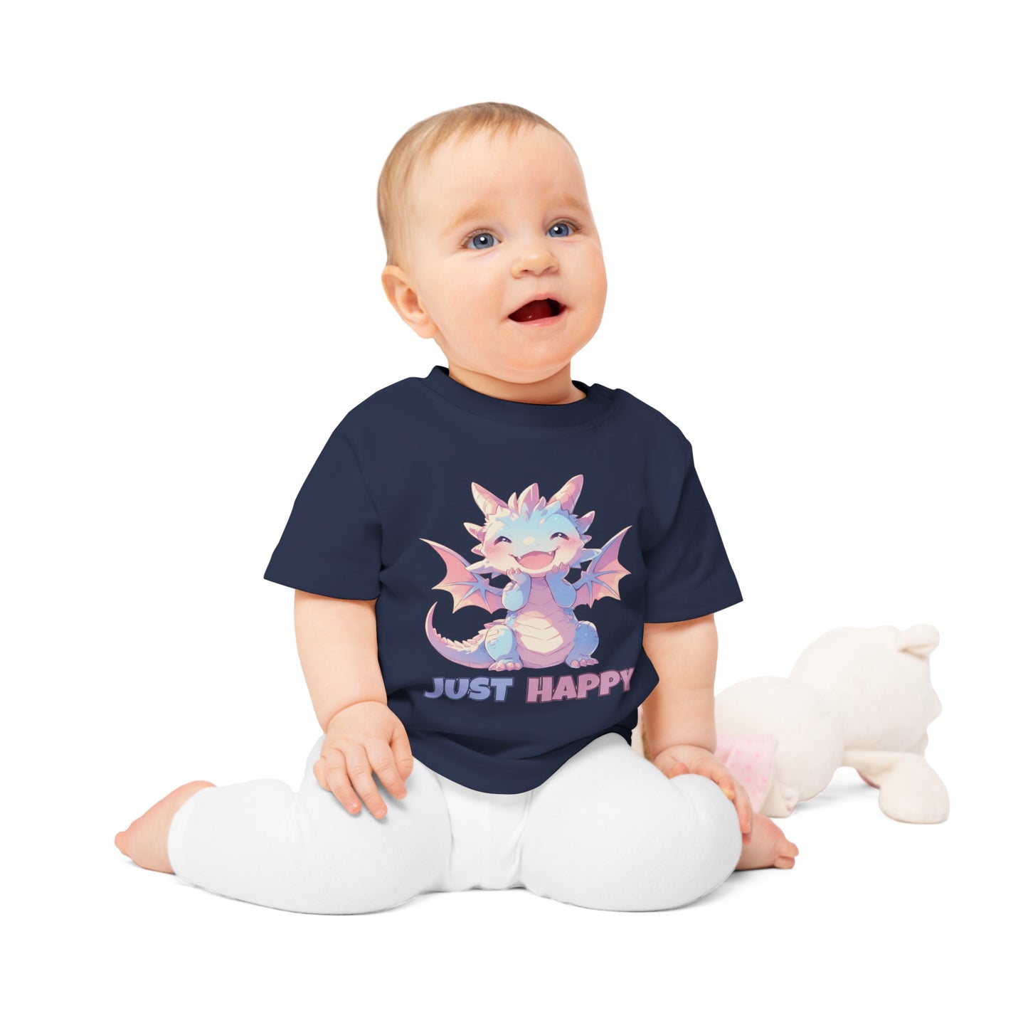 Just Happy Kawaii Drache Baby T-Shirt