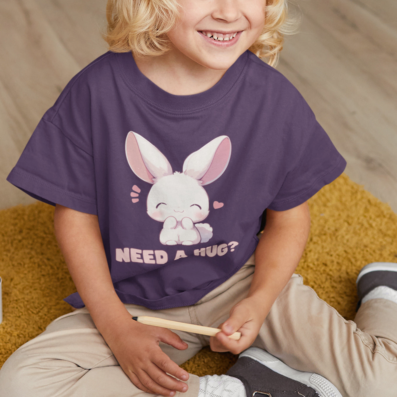 Hase need a hug Kinder T-Shirt