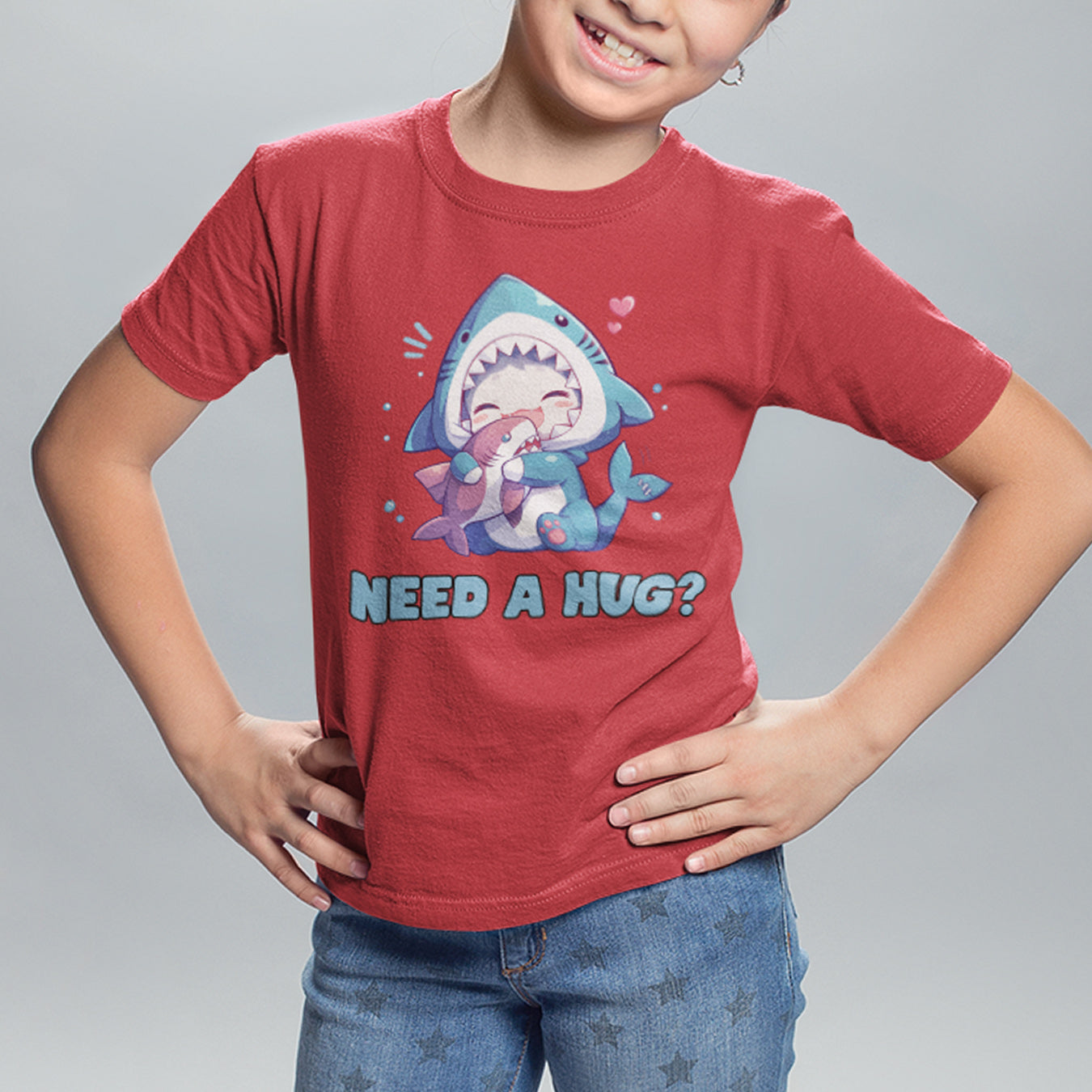 Katzenhai need a hug Kinder T-Shirt