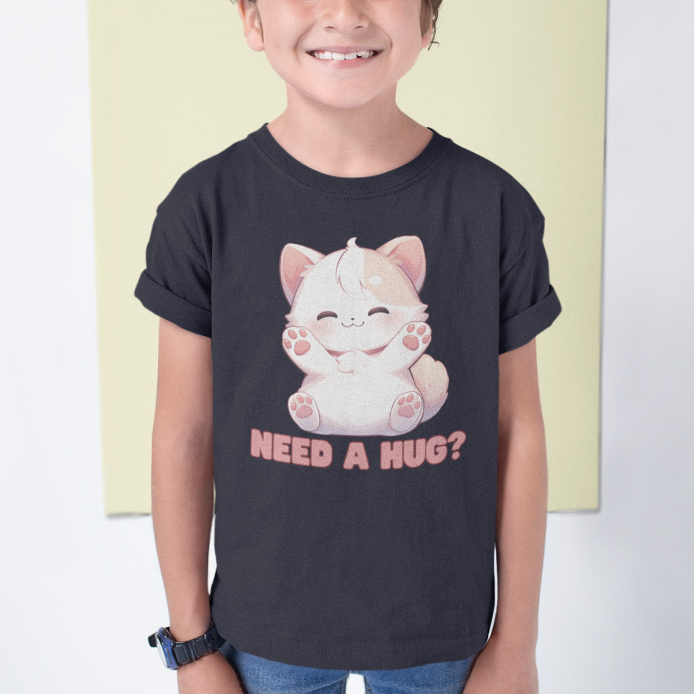 Katze need a hug Kinder T-Shirt