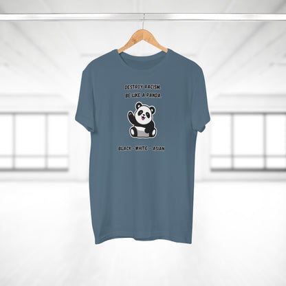 Panda Destroys Racism T-Shirt