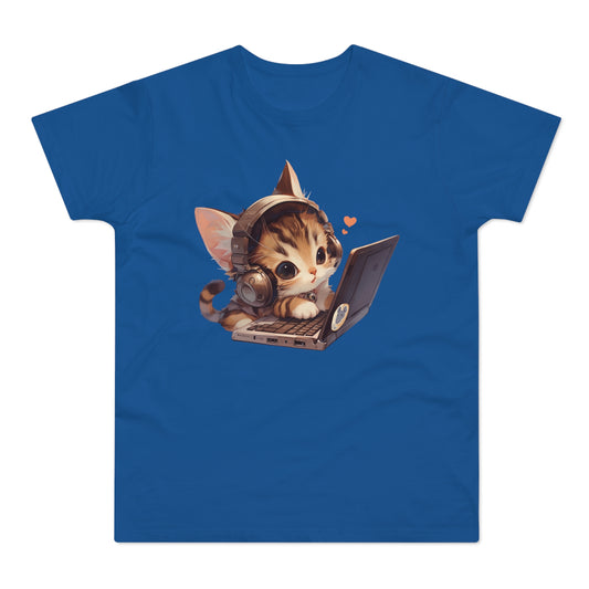 Kawaii Gamer Laptop Kitty T-Shirt
