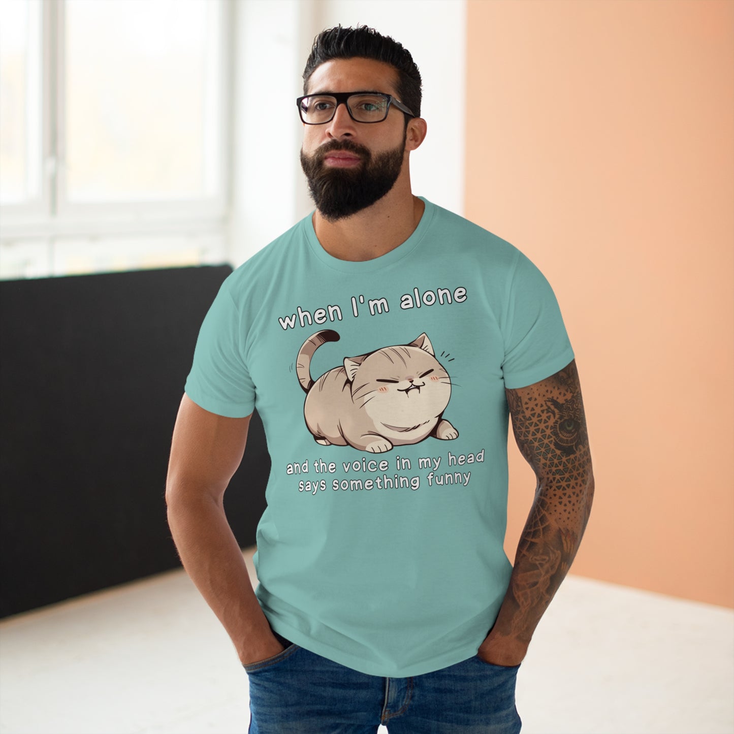 Wenn ich alleine bin Katze T-Shirt