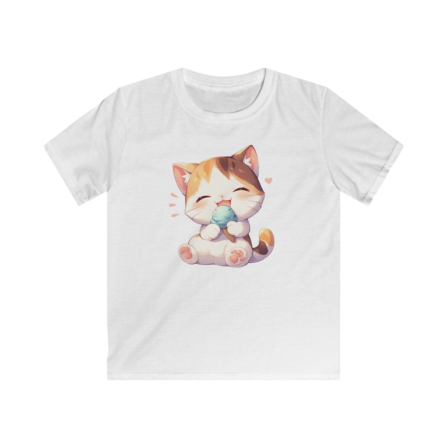 Waffeleis Katze Kinder T-Shirt