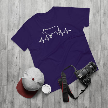 Herzschlag EKG Kuh T-Shirt