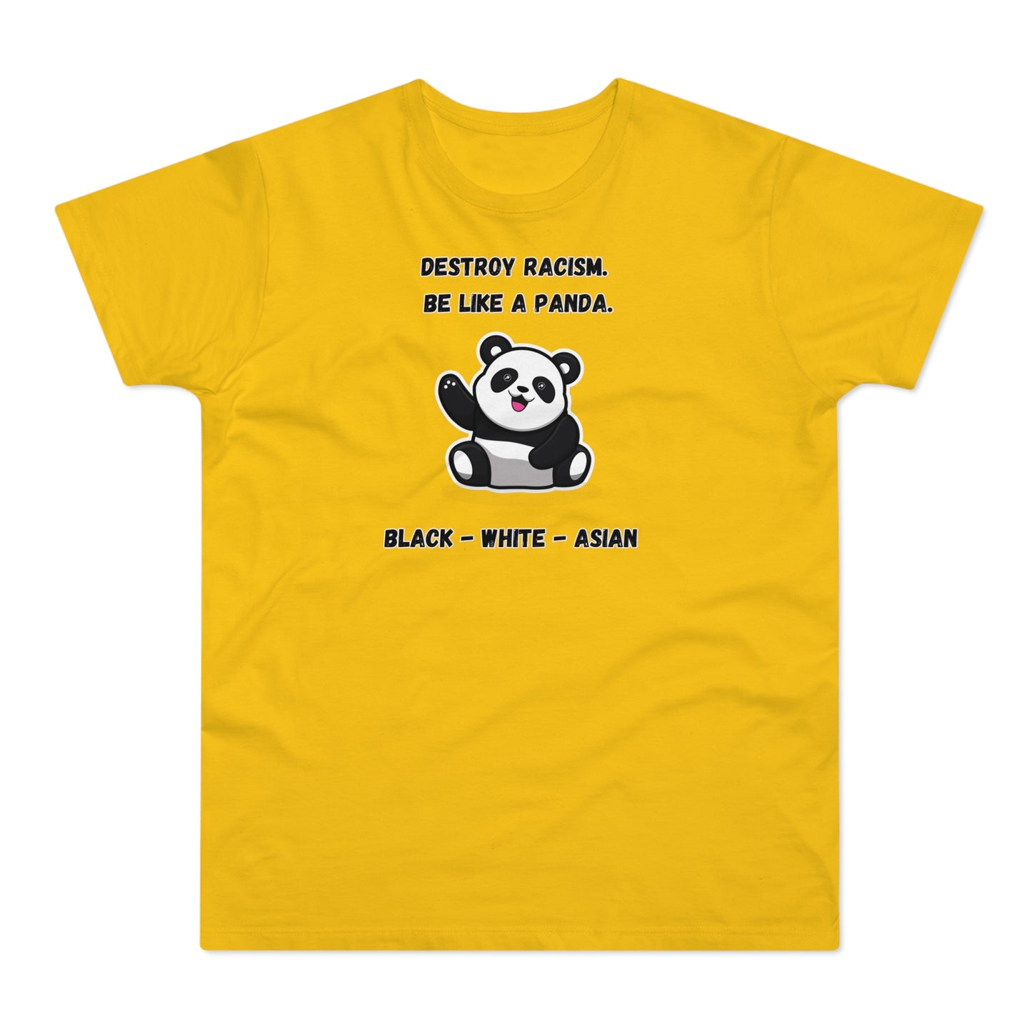 Panda Destroys Racism T-Shirt