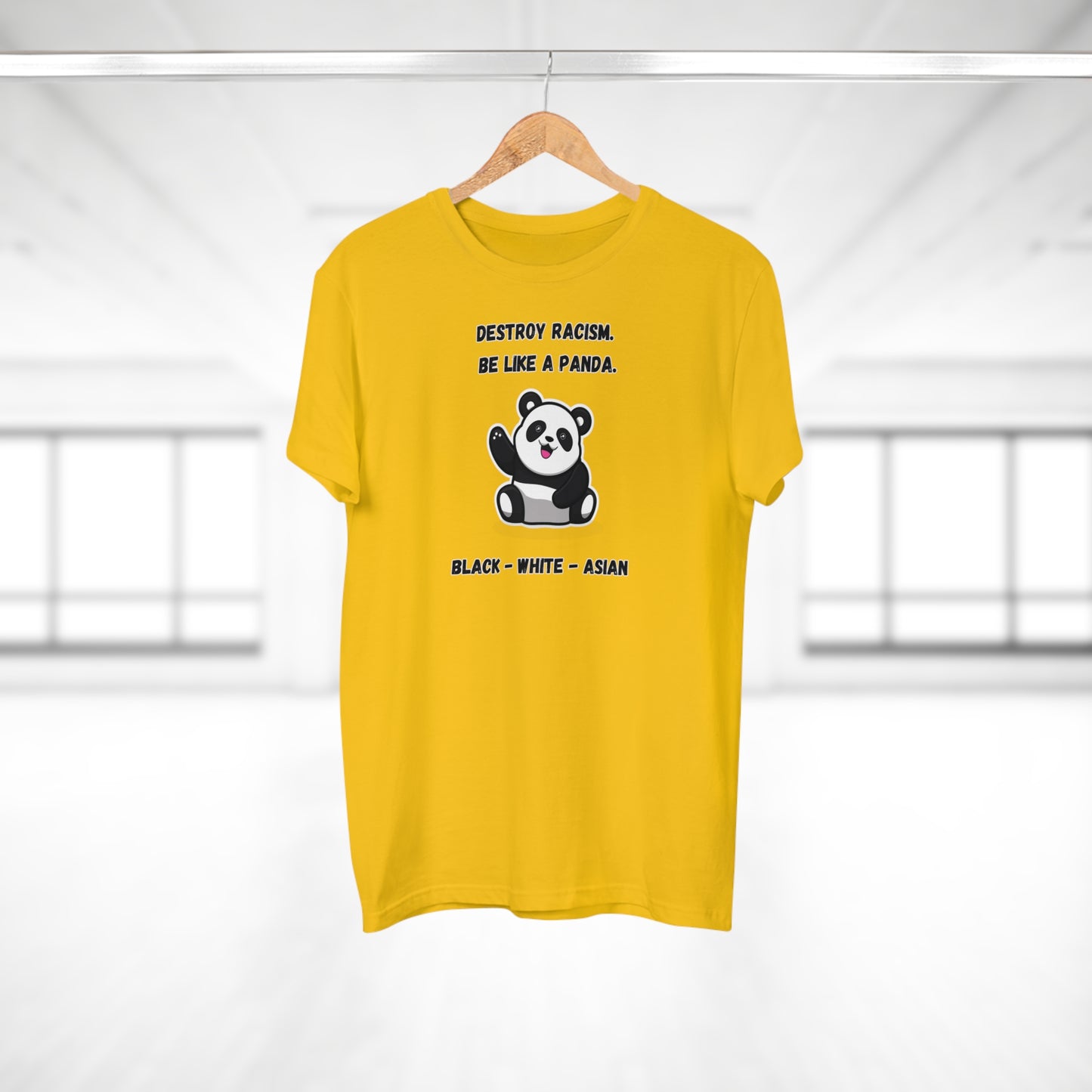 Panda Destroys Racism T-Shirt