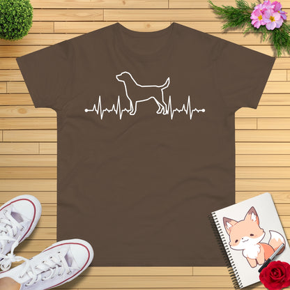 Herzschlag EKG Hund T-Shirt