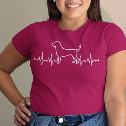 Herzschlag EKG Hund T-Shirt