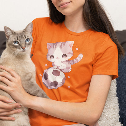 Fußball Katze T-Shirt