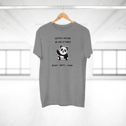 Panda Destroys Racism T-Shirt