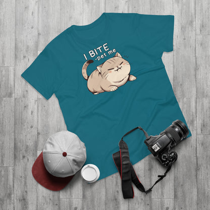 I BITE -pet me Katze T-Shirt