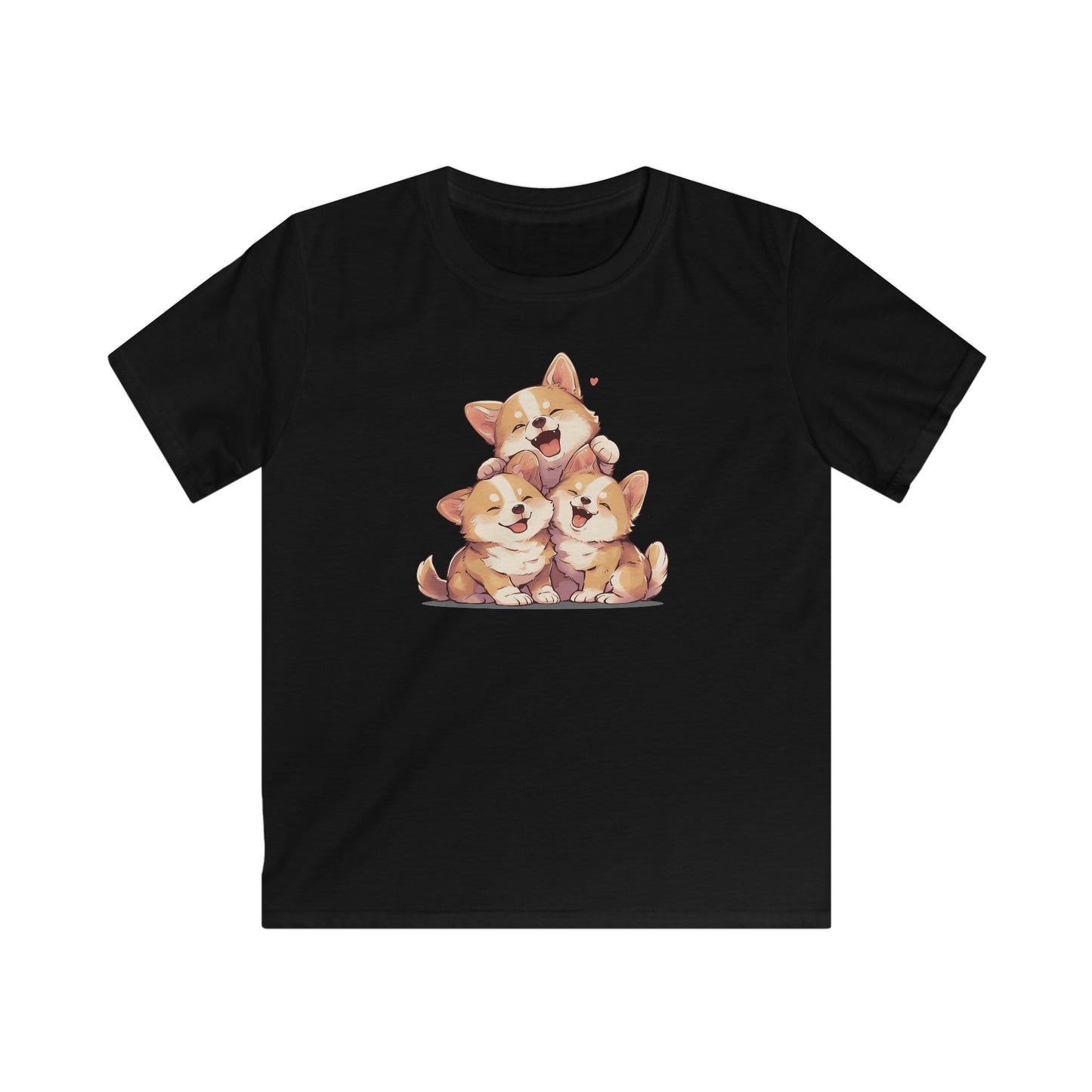 Kawaii kuschel Corgis Kinder T-Shirt