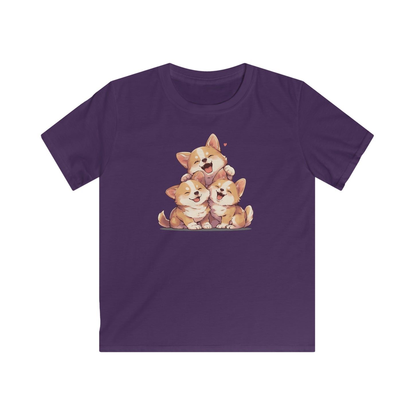 Kawaii kuschel Corgis Kinder T-Shirt