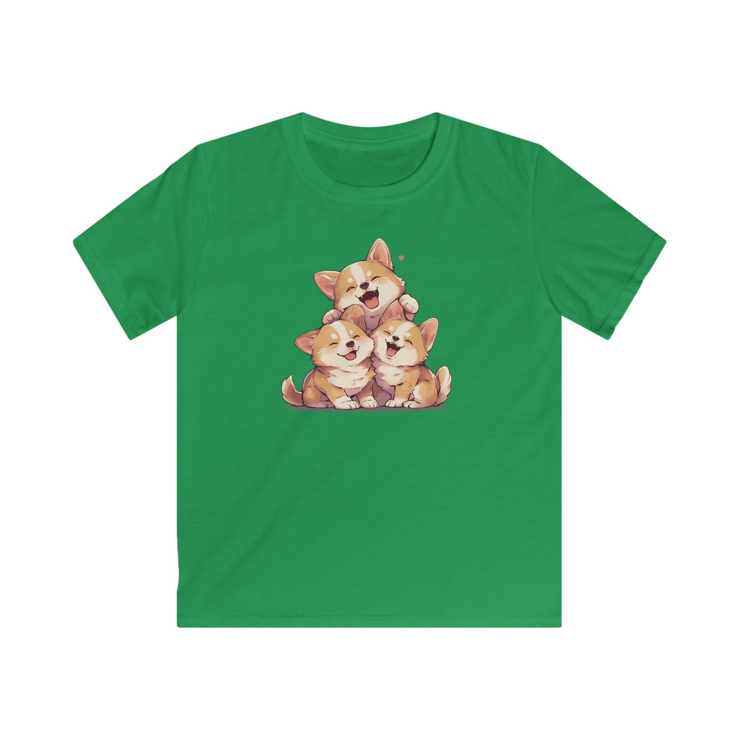 Kawaii kuschel Corgis Kinder T-Shirt