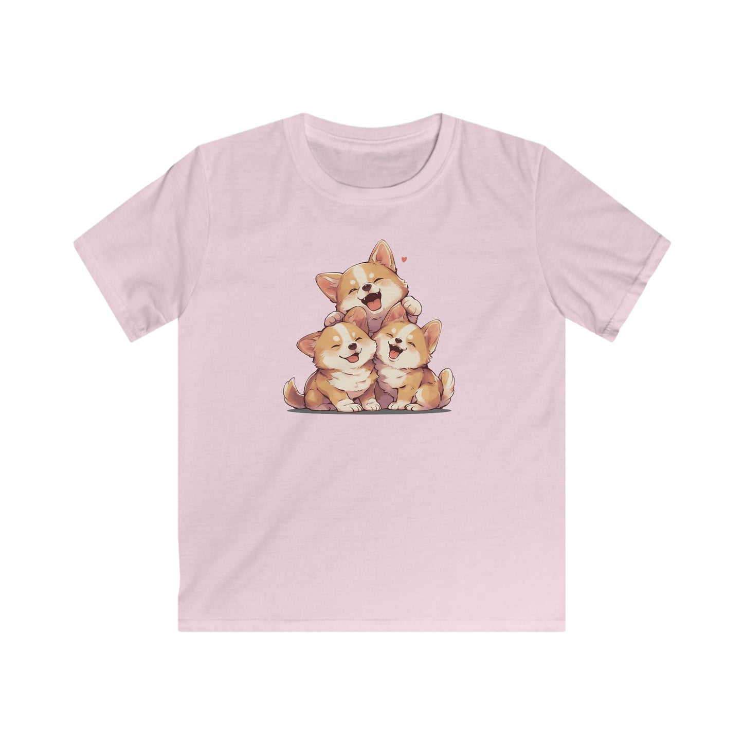 Kawaii kuschel Corgis Kinder T-Shirt