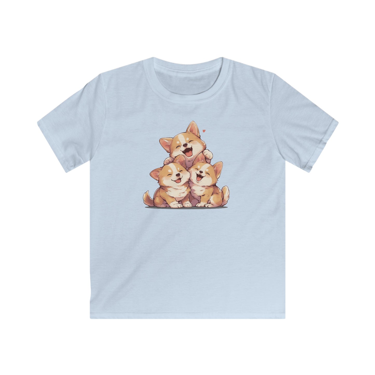 Kawaii kuschel Corgis Kinder T-Shirt