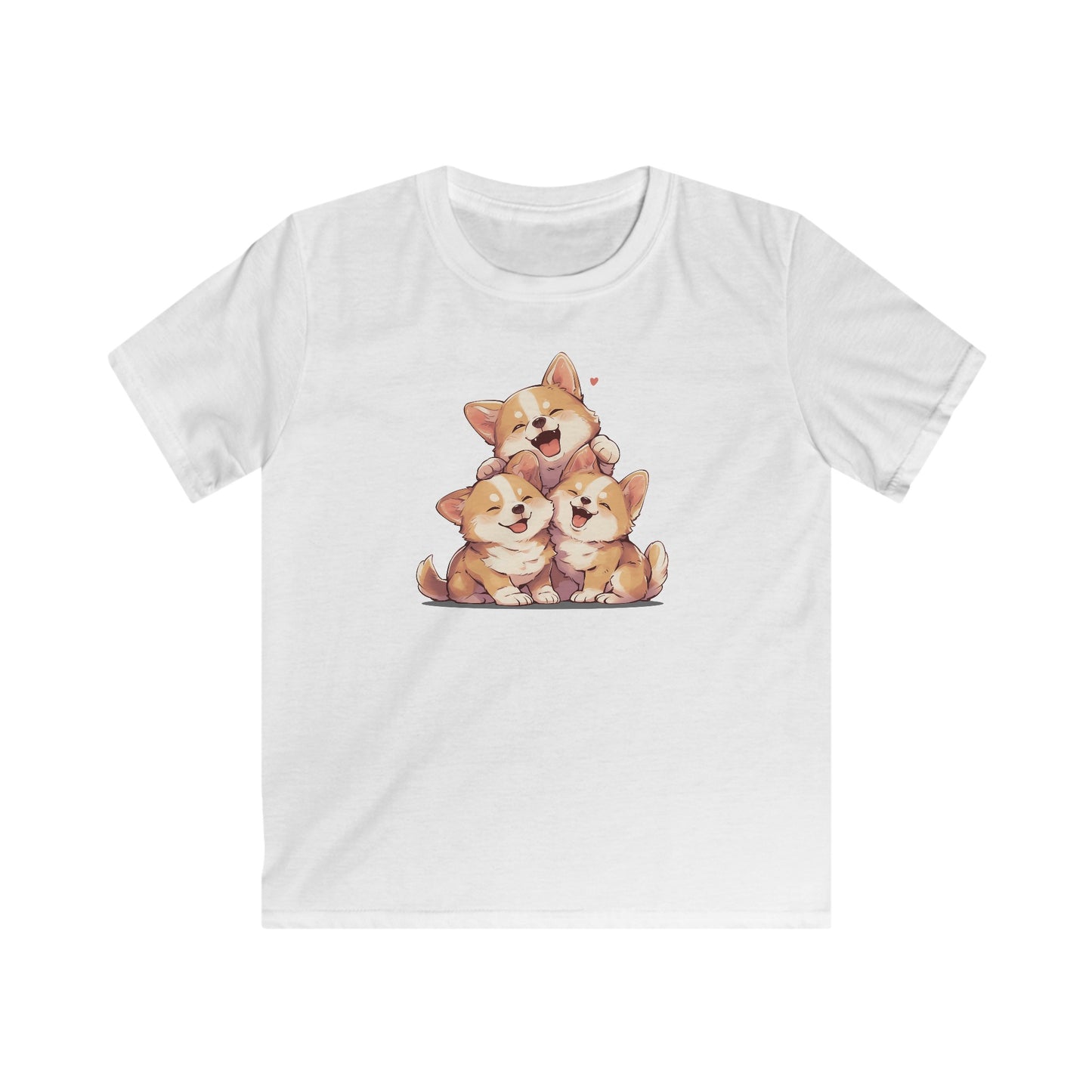 Kawaii kuschel Corgis Kinder T-Shirt