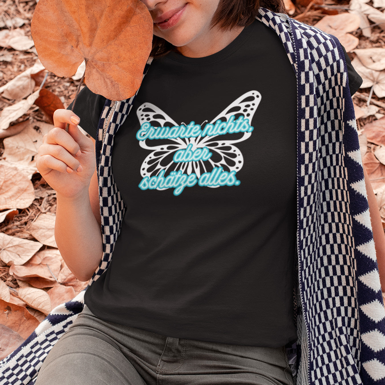 Schmetterling blau T-Shirt