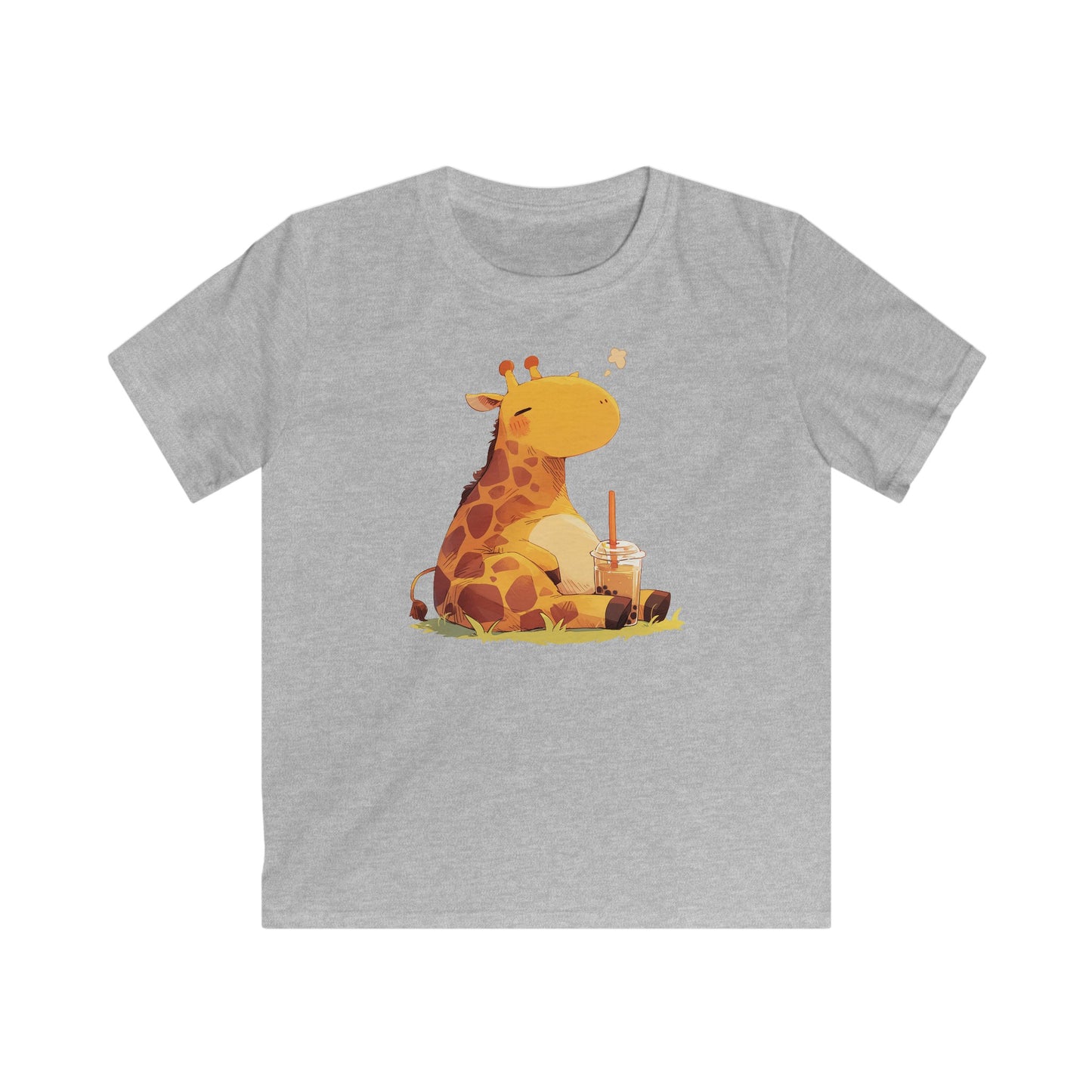 Pummelige Kawaii Giraffe Kinder T-Shirt