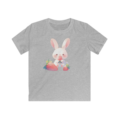 Erdbeereis Hase Kinder T-Shirt