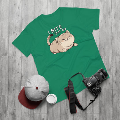 I BITE -pet me Katze T-Shirt