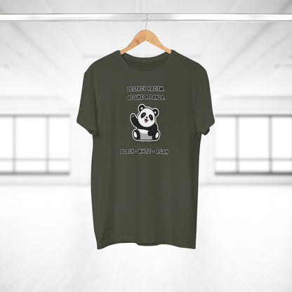 Panda Destroys Racism T-Shirt