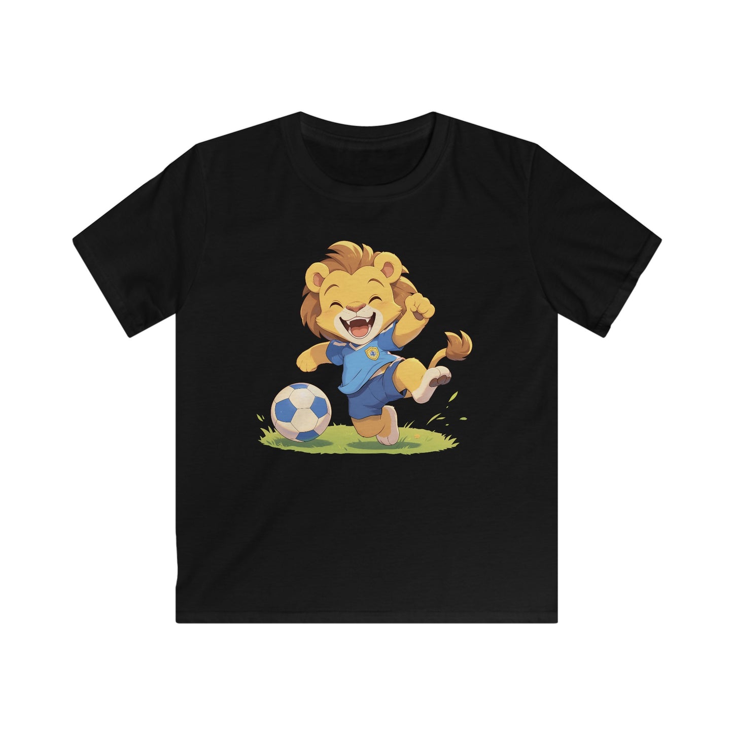 Happy Fußball Löwe Kinder T-Shirt