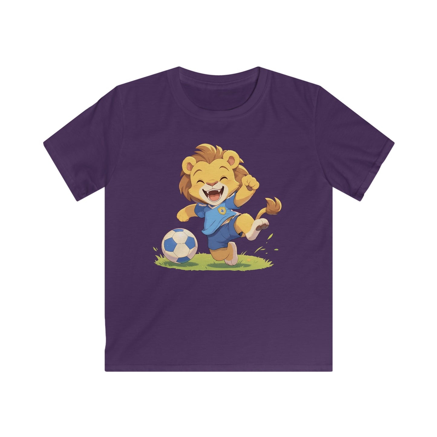 Happy Fußball Löwe Kinder T-Shirt