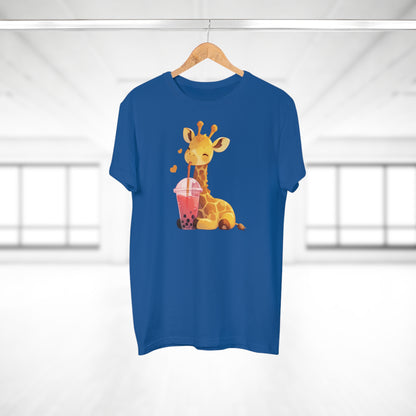 Kawaii Bubble-Tea Giraffe T-Shirt