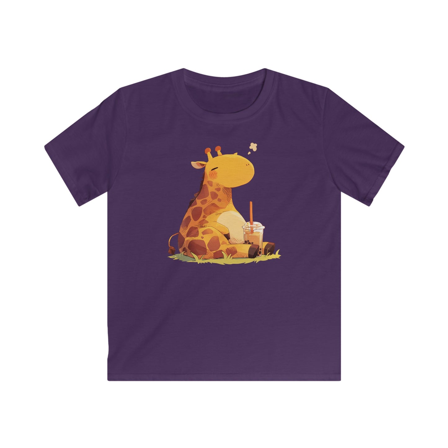 Pummelige Kawaii Giraffe Kinder T-Shirt