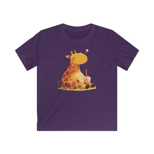 Pummelige Kawaii Giraffe Kinder T-Shirt