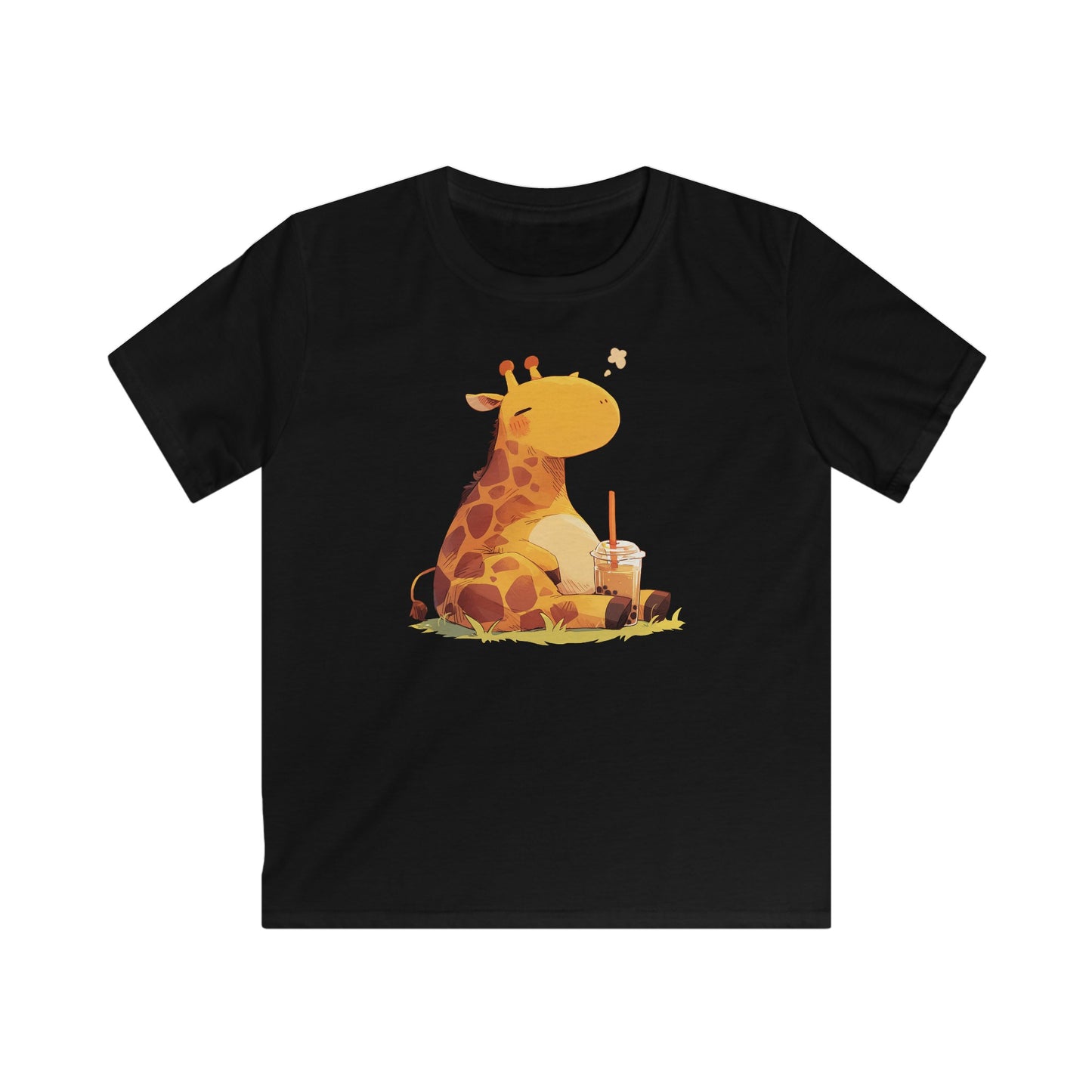 Pummelige Kawaii Giraffe Kinder T-Shirt