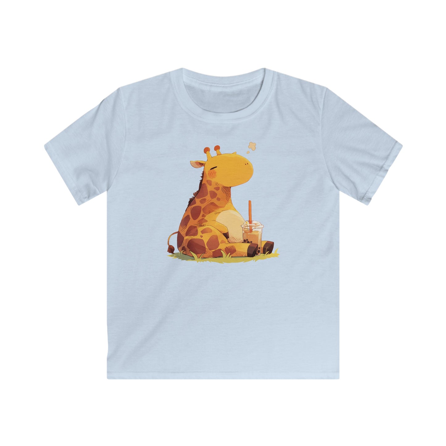 Pummelige Kawaii Giraffe Kinder T-Shirt