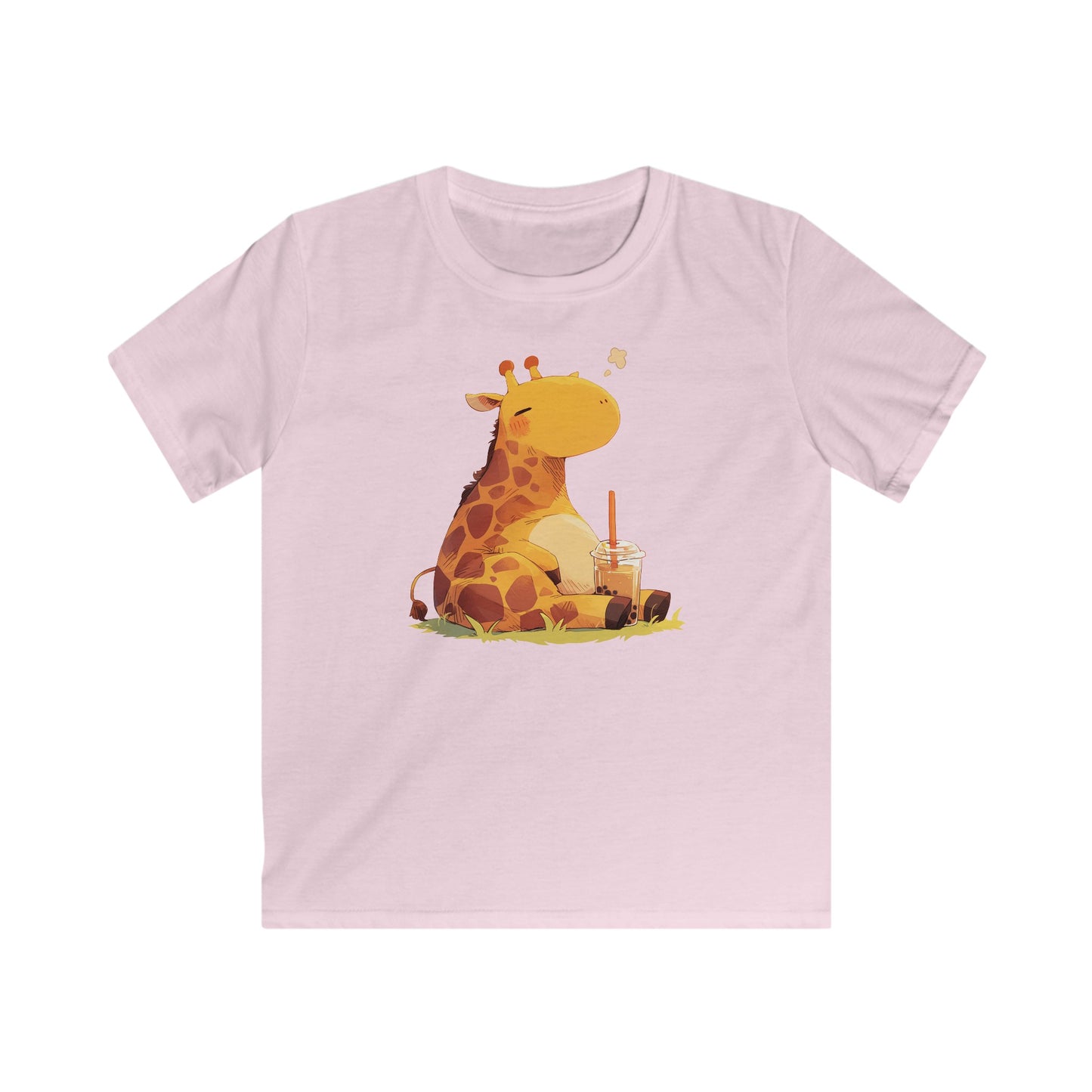 Pummelige Kawaii Giraffe Kinder T-Shirt