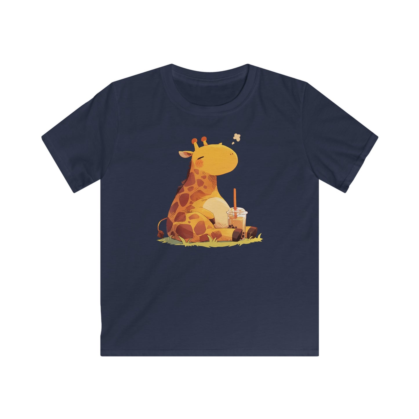 Pummelige Kawaii Giraffe Kinder T-Shirt