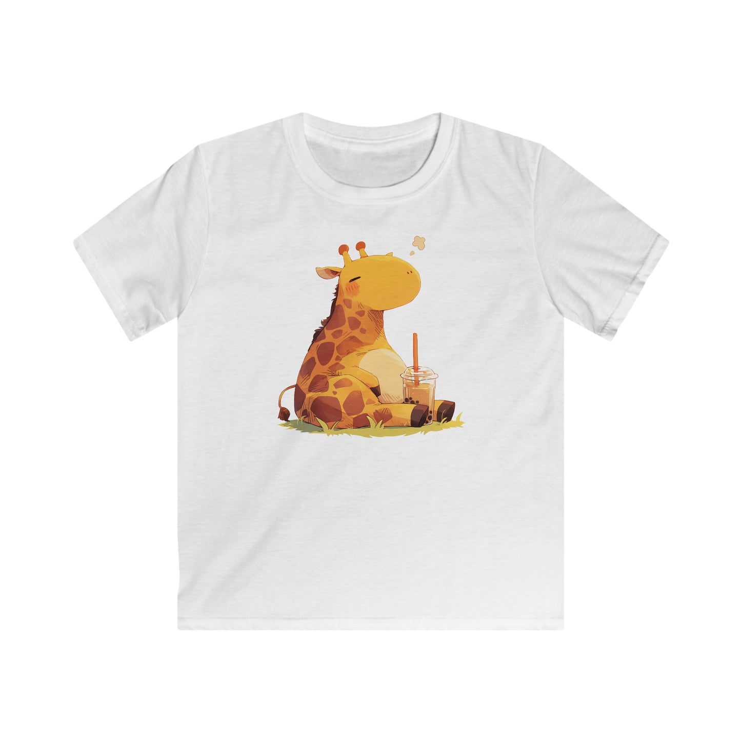 Pummelige Kawaii Giraffe Kinder T-Shirt